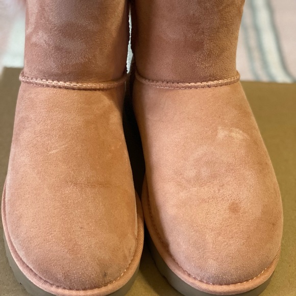 Ugg W Fluff Bow Mini- Dusty Pink - Picture 3 of 7